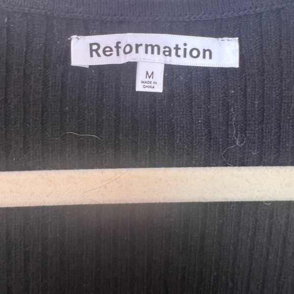 NWT Cashmere Reformation Tenore Black Sweater Midi Dress Medium - Picture 5 of 9